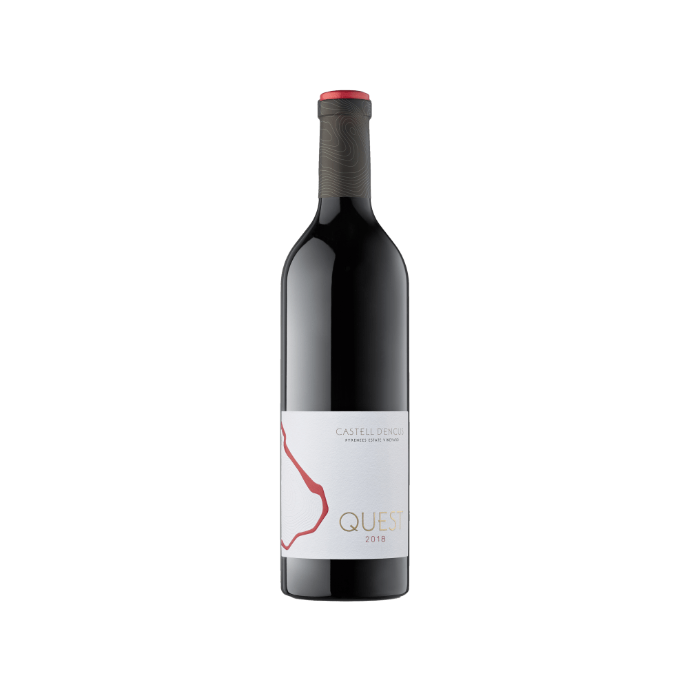 Wine study bottle of QUEST 2018