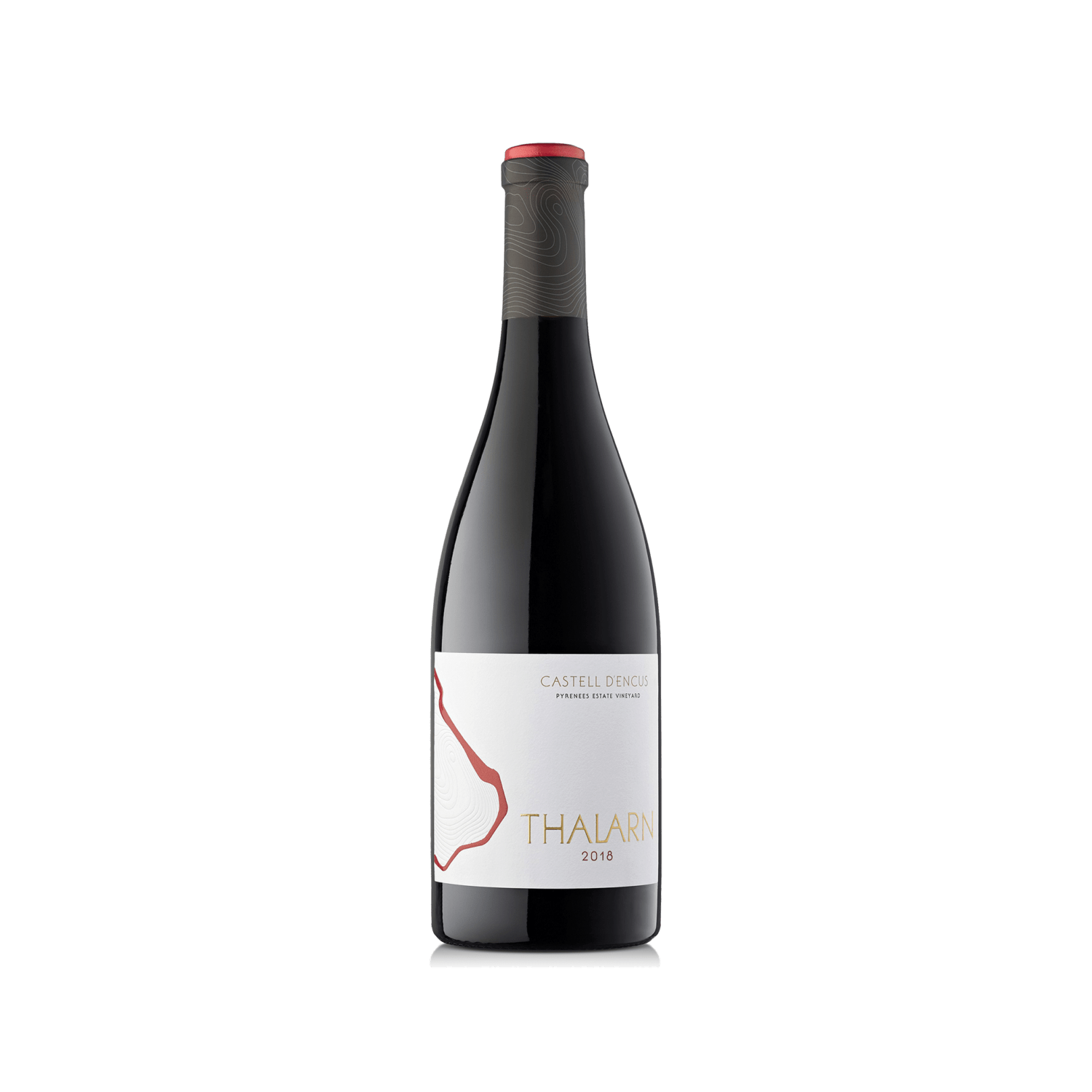 Botella de estudio del vino THALARN 2018