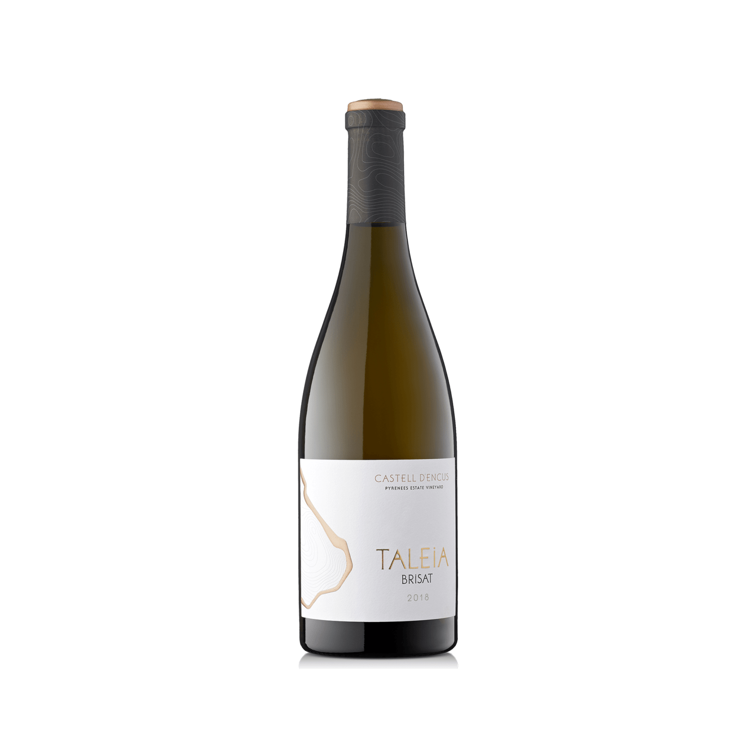 Botella de estudio del vino TALEIA BRISAT 2018