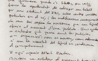 Manuscrits d’Encus – De Stokes a Einstein